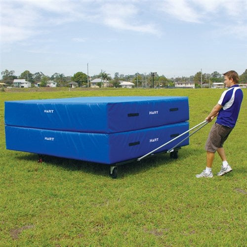 HART High Jump Mat Trolley 3.6m x 1.8m Pneumatic Tyres - Image 2