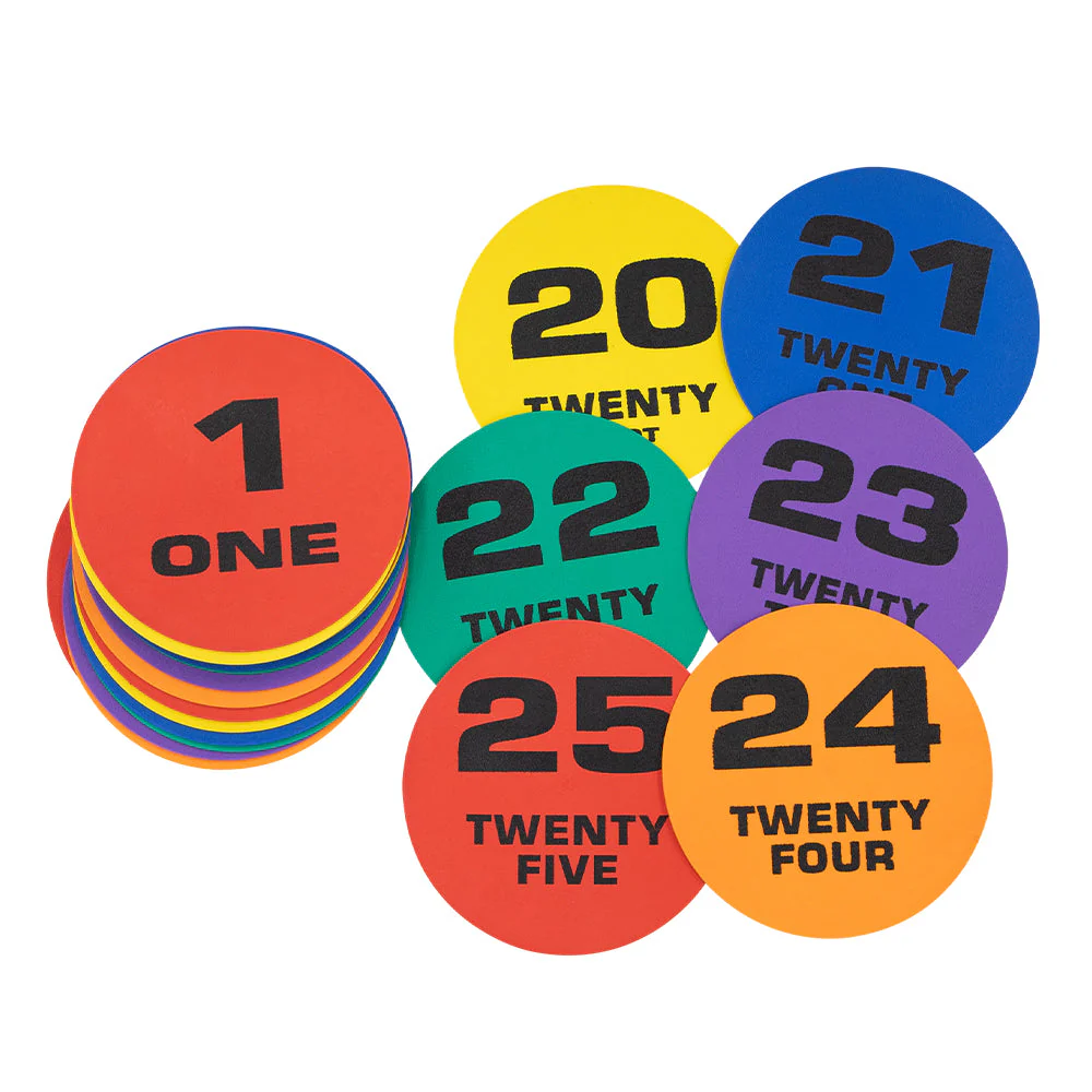 HART Marking Spot Discs Numbered 1 to 25