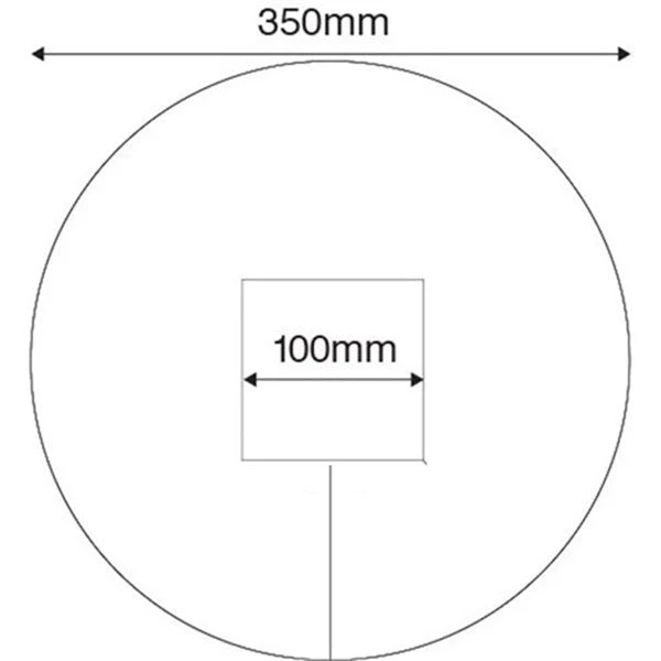 HART Round Post Protector 35cm - Custom Printed (single pad) - Image 4
