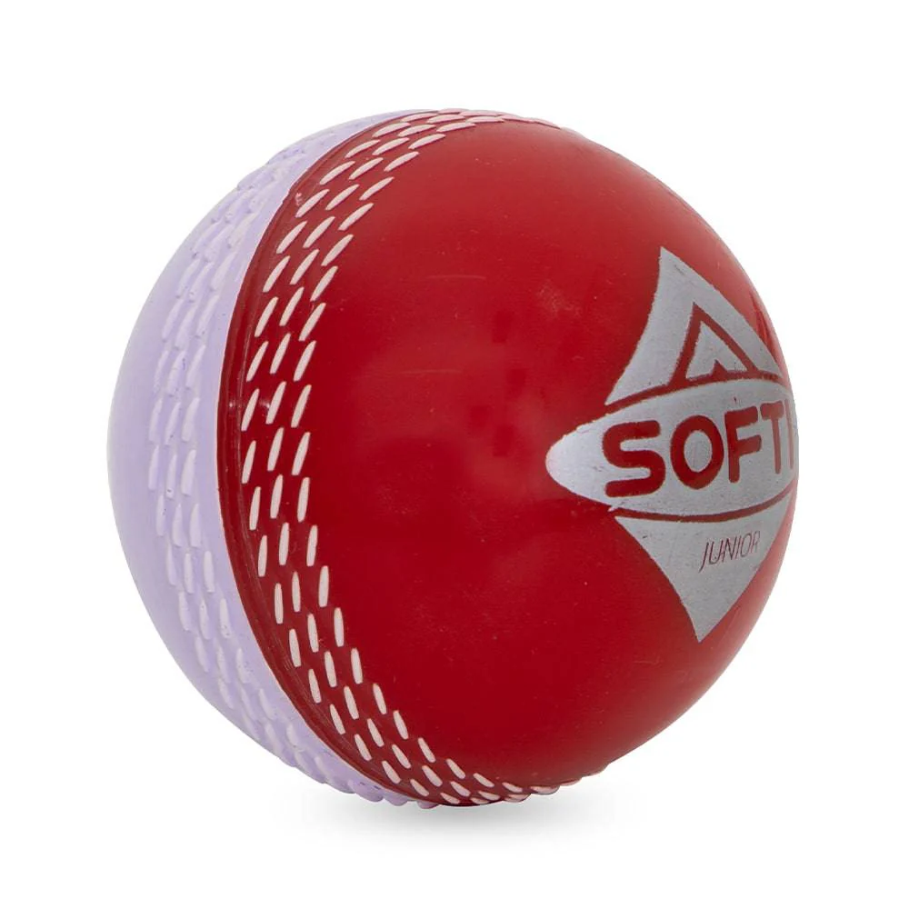 HART Softi Cricket Balls - Red & White - Image 3