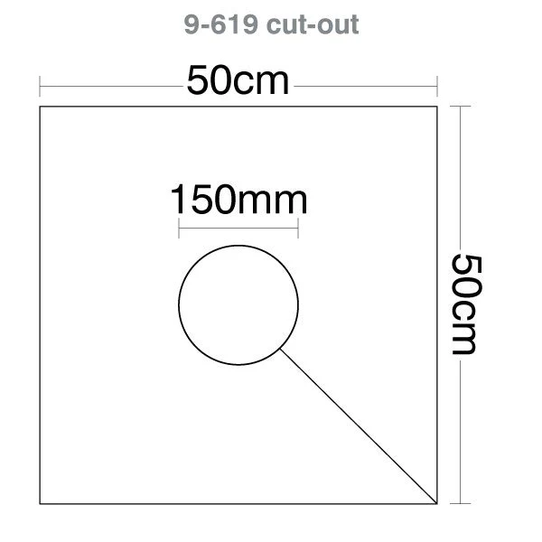 HART Square Rugby Post Pads 50cm - 150mm Cut Out - Custom Printed (set of 4) - Image 3